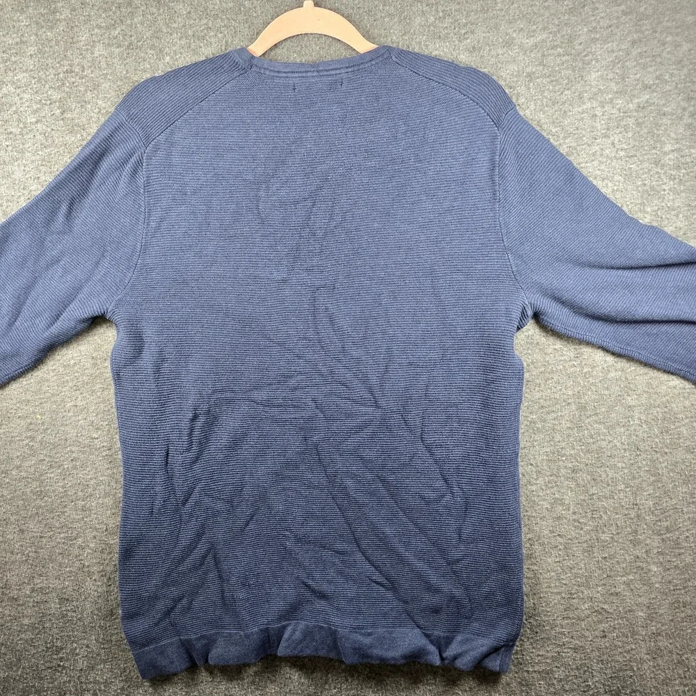 Banana Republic Men S Blue Marled Pullover Lightweight Sweater‎ Casual Everyday